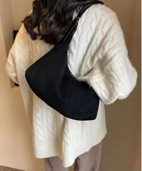 ammy.（エイミードット）の「【 ammy. / エイミードット 】 スエード調 ２Way ショルダーバッグ（ショルダーバッグ・レディース・ブラック/ブラウン/ベージュ/ライトブラウン・FREE）」の14枚目の写真