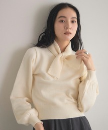 【ZOZO限定】リボンタイニット