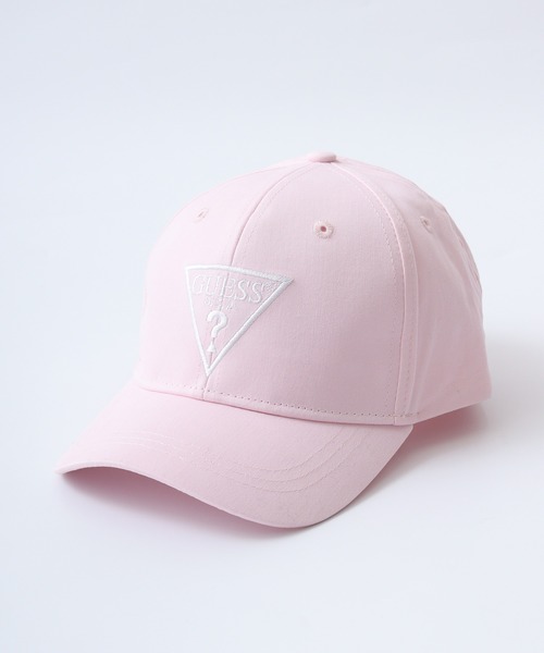 Guess（ゲス）の「GUESS LOGO BASEBALL CAP_MINI ME キャップ（キャップ・レディース・ブラック/ピンク・M）」の8枚目の写真