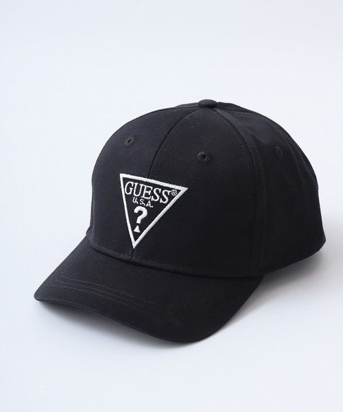 Guess（ゲス）の「GUESS LOGO BASEBALL CAP_MINI ME キャップ（キャップ・レディース・ブラック/ピンク・M）」の3枚目の写真