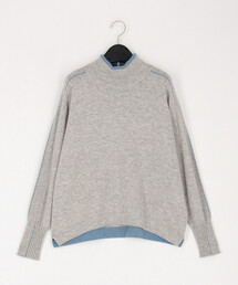 COMME CA | カシミヤ配色ニット プルオーバー(ニット/セーター)
