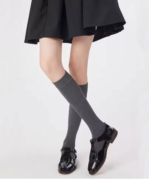 ammy.（エイミードット）の「【 ammy. / エイミードット 】 リブ ロングソックス（ソックス/靴下・レディース・ホワイト/レッド/ブラック/グレー/ダークブラウン・FREE）」の15枚目の写真