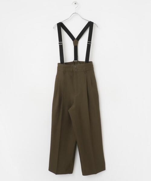 KBF（ケイビーエフ）の「ハイウエストサスペンダーパンツ（その他パンツ・レディース・チャコールグレー/ブラウン・36/38）」の11枚目の写真