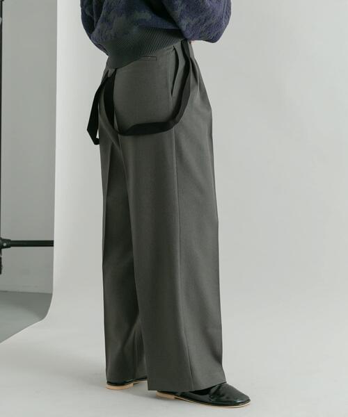 KBF（ケイビーエフ）の「ハイウエストサスペンダーパンツ（その他パンツ・レディース・チャコールグレー/ブラウン・36/38）」の21枚目の写真