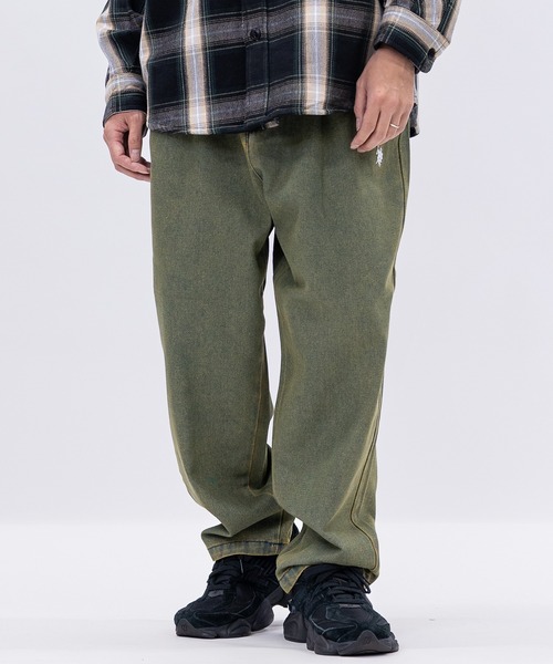 U.S. POLO ASSN.（ユーエスポロアッスン）の「【3】〔U.S.POLO ASSN.〕ワンタック ロゴ刺繍 デニム/ツイル ワイドパンツ（デニムパンツ・メンズ・ブルー/ブラック/サックスブルー/スミクロ/ベージュ/ワンウォッシュ/カーキ/オリーブ・MEDIUM/LARGE/X-LARGE）」の22枚目の写真