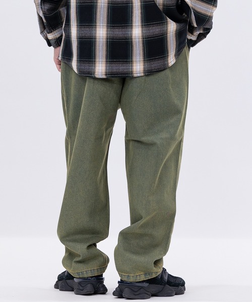 U.S. POLO ASSN.（ユーエスポロアッスン）の「【3】〔U.S.POLO ASSN.〕ワンタック ロゴ刺繍 デニム/ツイル ワイドパンツ（デニムパンツ・メンズ・ブルー/ブラック/サックスブルー/スミクロ/ベージュ/ワンウォッシュ/カーキ/オリーブ・MEDIUM/LARGE/X-LARGE）」の10枚目の写真