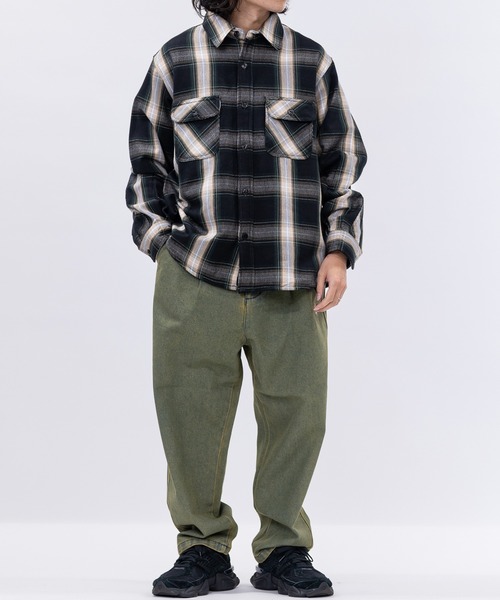 U.S. POLO ASSN.（ユーエスポロアッスン）の「【3】〔U.S.POLO ASSN.〕ワンタック ロゴ刺繍 デニム/ツイル ワイドパンツ（デニムパンツ・メンズ・ブルー/ブラック/サックスブルー/スミクロ/ベージュ/ワンウォッシュ/カーキ/オリーブ・MEDIUM/LARGE/X-LARGE）」の11枚目の写真