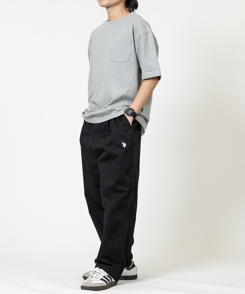 U.S. POLO ASSN.（ユーエスポロアッスン）の「【3】〔U.S.POLO ASSN.〕ワンタック ロゴ刺繍 デニム/ツイル ワイドパンツ（デニムパンツ・メンズ・ブルー/ブラック/サックスブルー/スミクロ/ベージュ/ワンウォッシュ/カーキ/オリーブ・MEDIUM/LARGE/X-LARGE）」の19枚目の写真