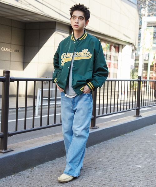 WEGO(ウィゴー)の「WEGO/ワッペンロゴスタジャン(スタジャン・メンズ・ダークグリーン/ブラック・LARGE/MEDIUM)」の16枚目の写真