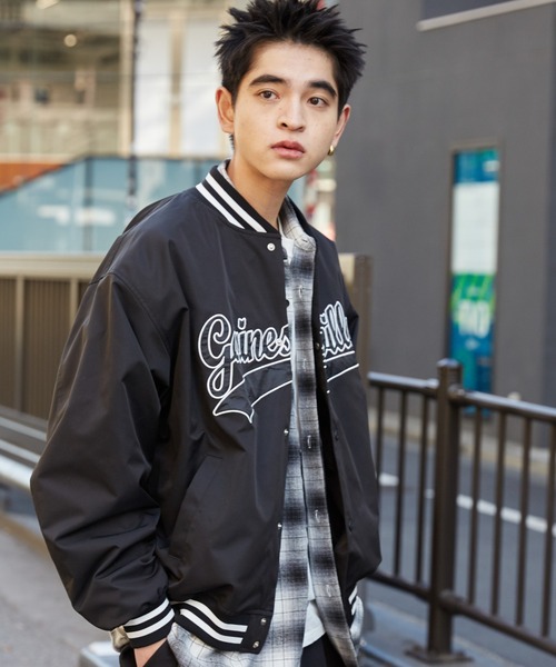 WEGO(ウィゴー)の「WEGO/ワッペンロゴスタジャン(スタジャン・メンズ・ダークグリーン/ブラック・LARGE/MEDIUM)」の22枚目の写真