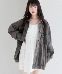 ジャケット・アウター Heather Denim Middle Jacket Heather Denim Middle Jacket