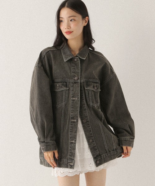 ジャケット・アウター Heather Denim Middle Jacket Denim Middle Jacket 320016（デニムジャケット）｜Heather