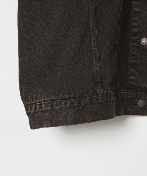 Heather（ヘザー）の「Denim Middle Jacket　320016（デニムジャケット・レディース・グレー/ブルー/ブラック/グレー系/ブラウン/ダークグレー・FREE）」の11枚目の写真