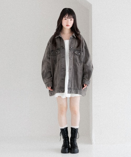 ジャケット・アウター Heather Denim Middle Jacket Denim Middle Jacket 320016（デニムジャケット）｜Heather