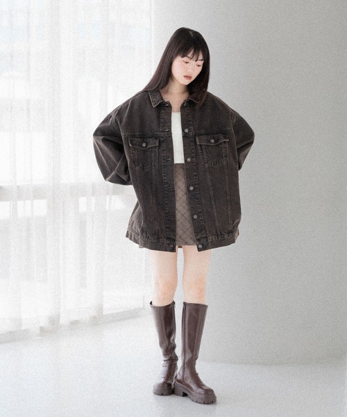 ジャケット・アウター Heather Denim Middle Jacket Denim Middle Jacket 320016（デニムジャケット）｜Heather
