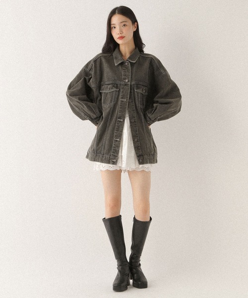 セール】Denim Middle Jacket 320016（デニムジャケット）｜Heather