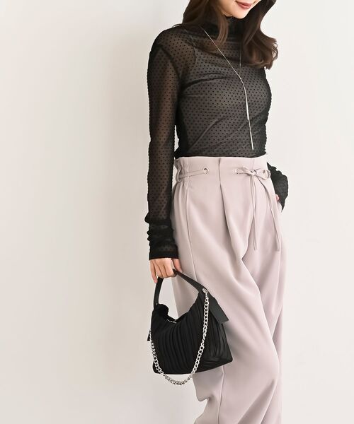 rps（アールピーエス）の「プリーツＢＡＧ（ハンドバッグ・レディース・グレー/ブラック・フリー）」の4枚目の写真