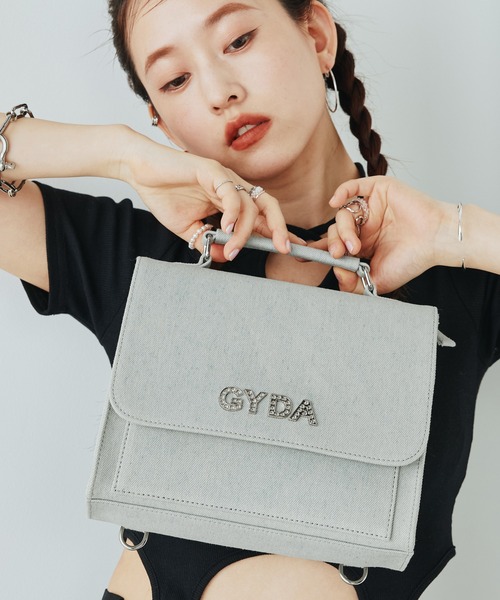 gyda 2点 GYDA(ジェイダ) 3WAYミニリュック GY-B296 ラインストーンロゴ