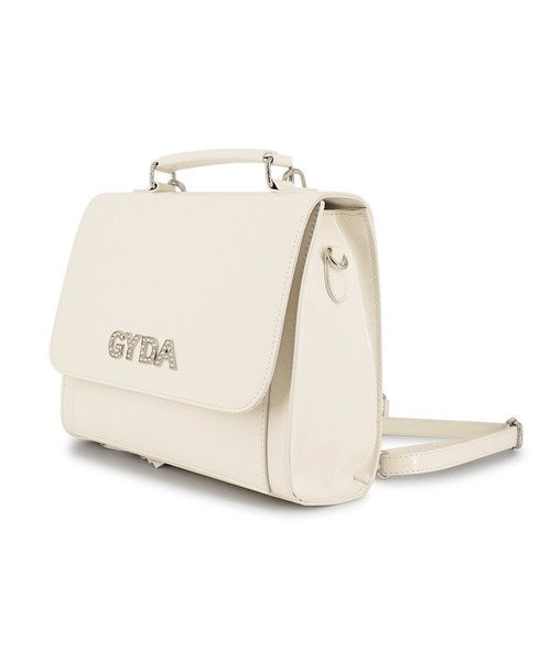 GYDA（ジェイダ）の「GYDA(ジェイダ) 3WAYミニリュック GY-B296 ラインストーンロゴ（バックパック/リュック・レディース・ライトブルー/アイボリー/ブラック/ブルー・FREE）」の6枚目の写真
