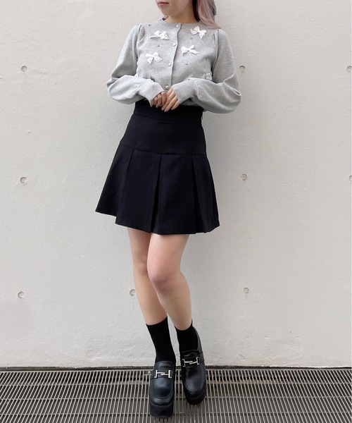 レースリボンカーディガン（カーディガン/ボレロ）｜abc une face（アーベーセーアンフェイス）