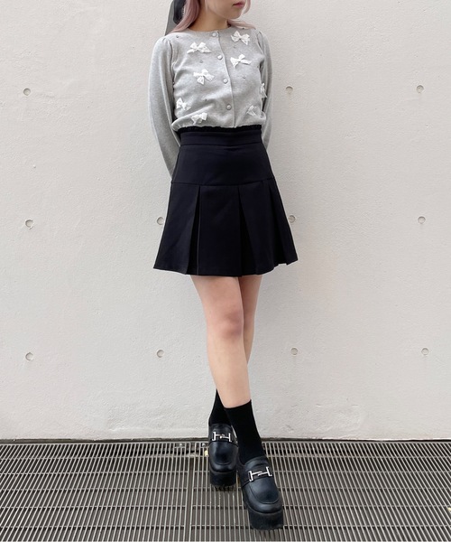 レースリボンカーディガン（カーディガン/ボレロ）｜abc une face（アーベーセーアンフェイス）