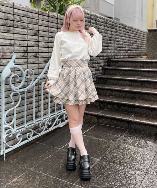 レースリボンカーディガン（カーディガン/ボレロ）｜abc une face（アーベーセーアンフェイス）