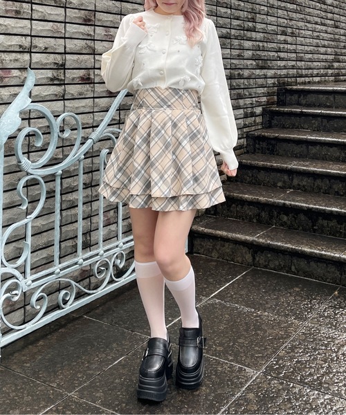 レースリボンカーディガン（カーディガン/ボレロ）｜abc une face（アーベーセーアンフェイス）