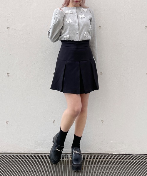 レースリボンカーディガン（カーディガン/ボレロ）｜abc une face（アーベーセーアンフェイス）