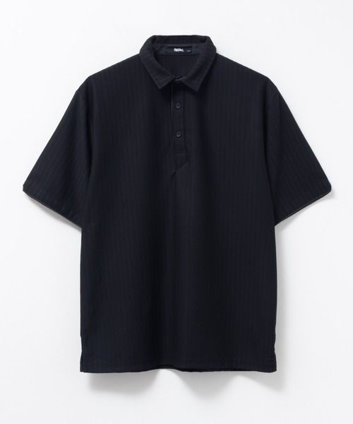 Mossimo(モッシモ)の「MOSSIMO ハリヌキワイヤーポロシャツ(ポロシャツ・メンズ・ブラック/ホワイト・S/M/L/XL)」の2枚目の写真