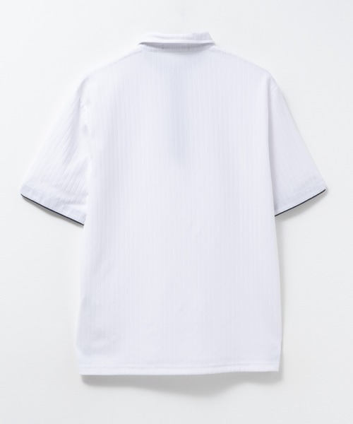 Mossimo(モッシモ)の「MOSSIMO ハリヌキワイヤーポロシャツ(ポロシャツ・メンズ・ブラック/ホワイト・S/M/L/XL)」の4枚目の写真