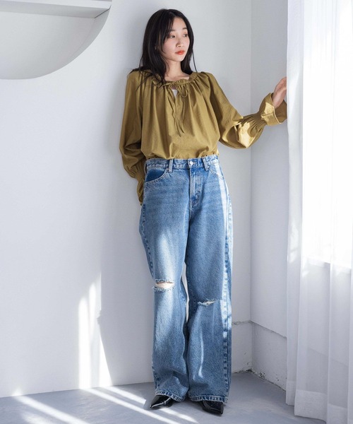 LOWRYS FARM（ローリーズファーム）の「オフショル2WAYチュニック