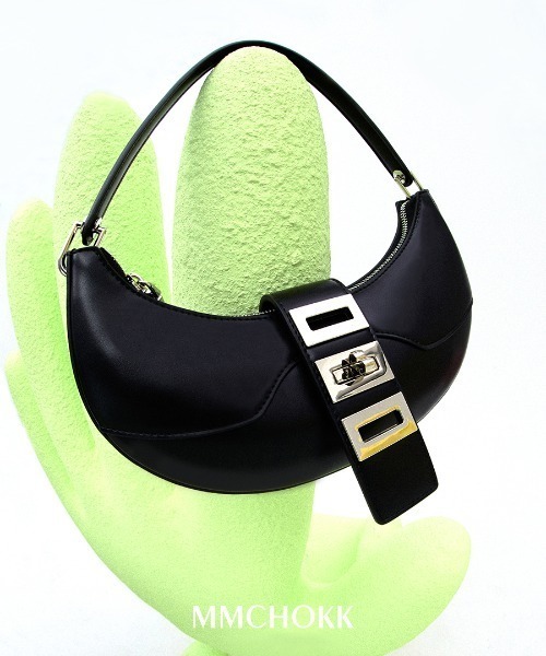 MMCHOKK(エムエムチョック)の「MMCHOKK 女包 Banana Bag バナナバッグ(ショルダーバッグ・レディース・ホワイト/ブルー/ブラック・FREE)」の2枚目の写真