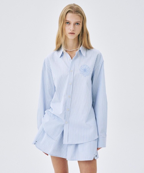 MARDI ブラウス シャツ COTTON SHIRT STRIPE レディース COTTON SHIRT STRIPE（シャツ/ブラウス）｜Mardi Mercredi