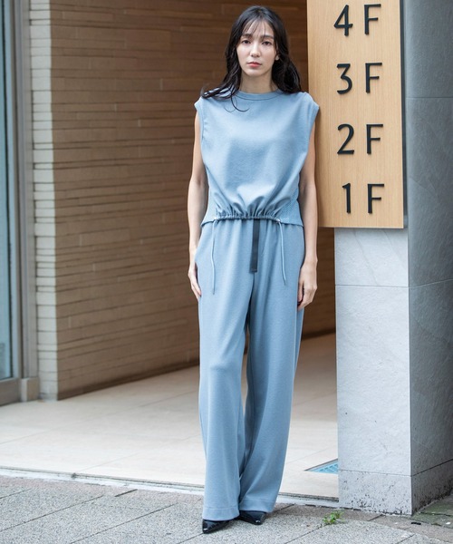 Munich(ミューニック)の「ブークレーダンボールイージーパンツ(その他パンツ・レディース・ブラック/グレイッシュブルー/ダークグレー・XS/S/M)」の14枚目の写真