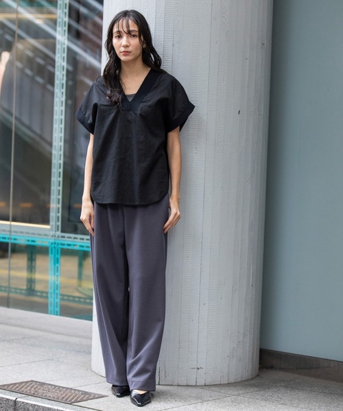 Munich(ミューニック)の「ブークレーダンボールイージーパンツ(その他パンツ・レディース・ブラック/グレイッシュブルー/ダークグレー・XS/S/M)」の8枚目の写真