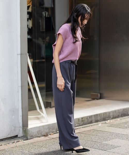 Munich(ミューニック)の「ブークレーダンボールイージーパンツ(その他パンツ・レディース・ブラック/グレイッシュブルー/ダークグレー・XS/S/M)」の6枚目の写真