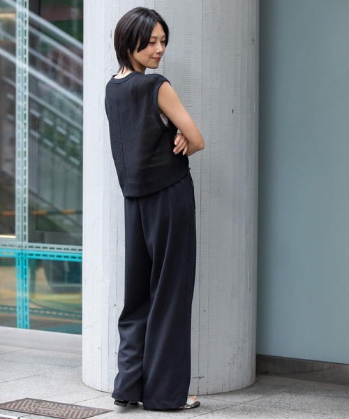 Munich(ミューニック)の「ブークレーダンボールイージーパンツ(その他パンツ・レディース・ブラック/グレイッシュブルー/ダークグレー・XS/S/M)」の16枚目の写真