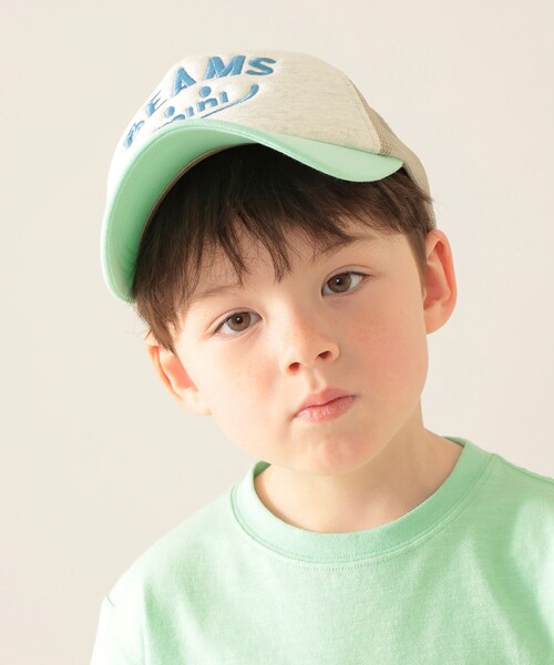 BEAMS mini(ビームスミニ)の「スマイル メッシュ. CAP 2025SS(90~150cm)(キャップ・キッズ・ブルー/レッド/ピンク/ベージュ・ONE SIZE)」の11枚目の写真