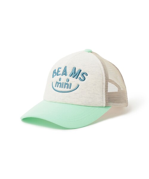 BEAMS mini(ビームスミニ)の「スマイル メッシュ. CAP 2025SS(90~150cm)(キャップ・キッズ・ブルー/レッド/ピンク/ベージュ・ONE SIZE)」の19枚目の写真