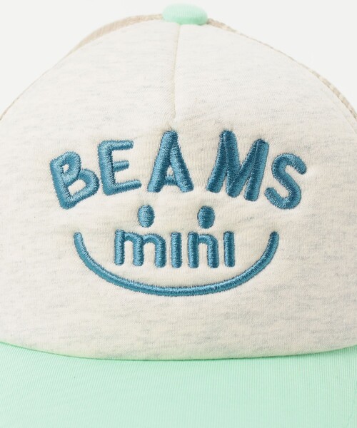 BEAMS mini(ビームスミニ)の「スマイル メッシュ. CAP 2025SS(90~150cm)(キャップ・キッズ・ブルー/レッド/ピンク/ベージュ・ONE SIZE)」の21枚目の写真