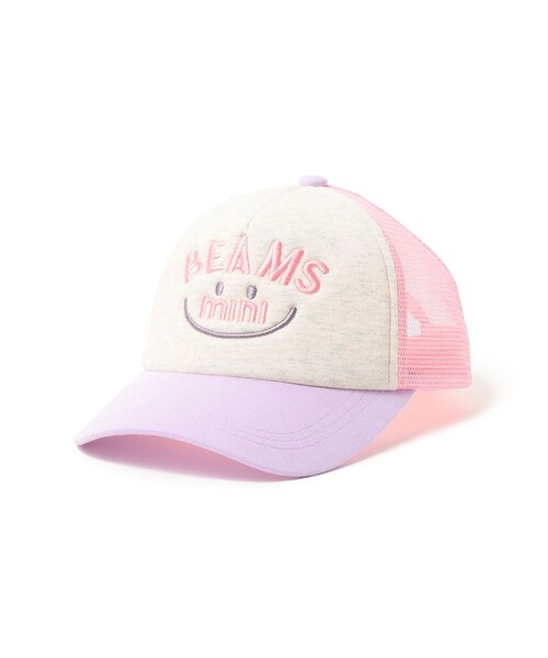 BEAMS mini(ビームスミニ)の「スマイル メッシュ. CAP 2025SS(90~150cm)(キャップ・キッズ・ブルー/レッド/ピンク/ベージュ・ONE SIZE)」の22枚目の写真