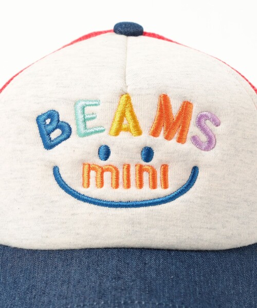 BEAMS mini(ビームスミニ)の「スマイル メッシュ. CAP 2025SS(90~150cm)(キャップ・キッズ・ブルー/レッド/ピンク/ベージュ・ONE SIZE)」の5枚目の写真