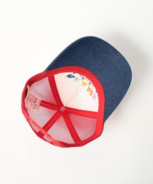 BEAMS mini(ビームスミニ)の「スマイル メッシュ. CAP 2025SS(90~150cm)(キャップ・キッズ・ブルー/レッド/ピンク/ベージュ・ONE SIZE)」の7枚目の写真