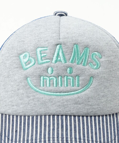 BEAMS mini(ビームスミニ)の「スマイル メッシュ. CAP 2025SS(90~150cm)(キャップ・キッズ・ブルー/レッド/ピンク/ベージュ・ONE SIZE)」の10枚目の写真