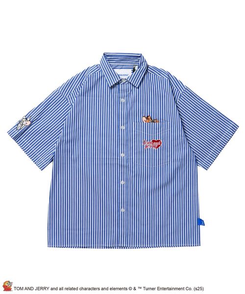トムフォード　ストライプ　チェック　シャツ　ブラウス　お洒落　Tシャツ　半袖 トムフォードストライプチェックシャツブラウスお洒落Tシャツ半袖