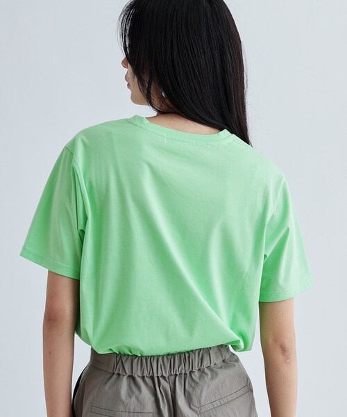 GALLEST（ギャレスト）の「クロップド丈ロゴTシャツ（Tシャツ/カットソー・レディース・ブラウン系その他/グリーン系/ホワイト/ブラック・38）」の10枚目の写真