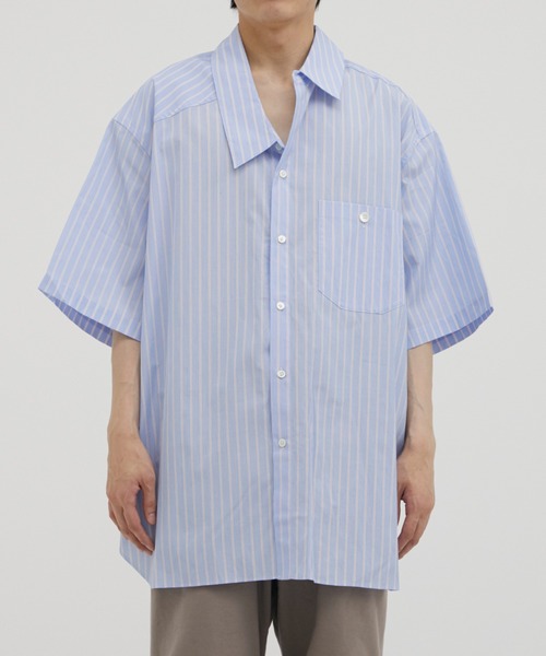 Les Six(レ・シス)の「half sleeve slip shirt 2(シャツ/ブラウス・メンズ・ストライプ/チェック・M)」の5枚目の写真