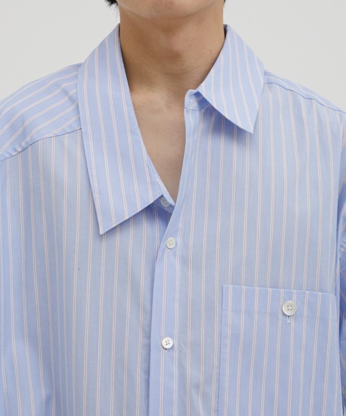 Les Six(レ・シス)の「half sleeve slip shirt 2(シャツ/ブラウス・メンズ・ストライプ/チェック・M)」の8枚目の写真