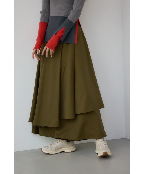 PLUS】タックドレープワイドパンツ（スカート）｜PLUS（プラス）の