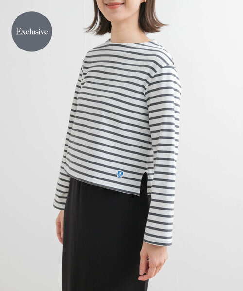 新品 未使用 ORCIVAL オーシバル ボーダー ロング Tシャツ サイズ5 セール】『別注』ORCIVAL×DOORS ボーダーロングスリーブTシャツ